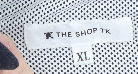 THE SHOP TK Men's Grey Colourblock Polo Shirt XL