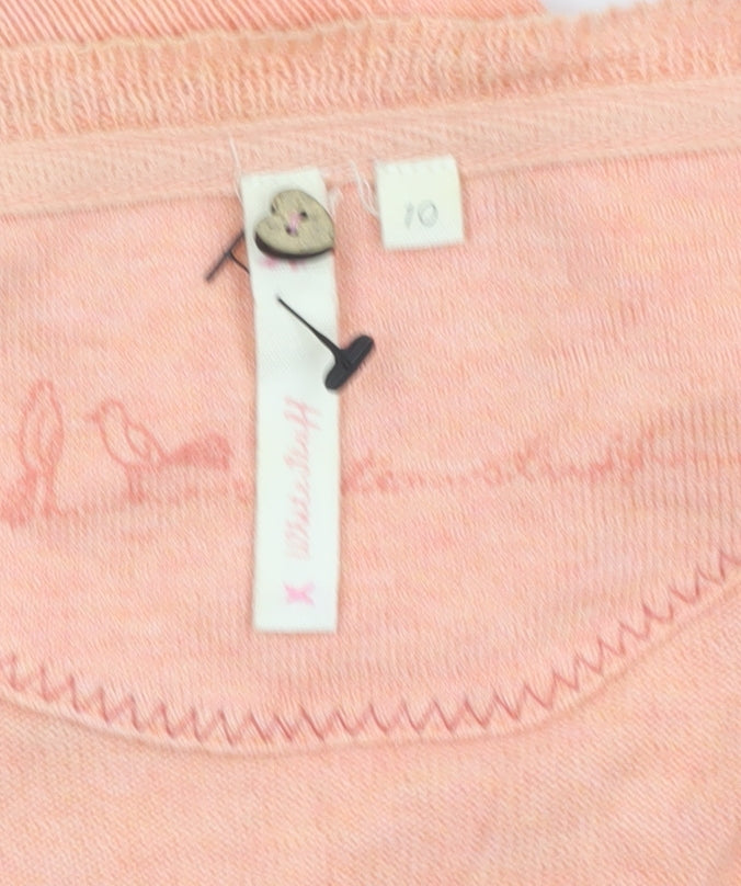 Harvest Women's Pink Cotton Button Cardigan Size 10