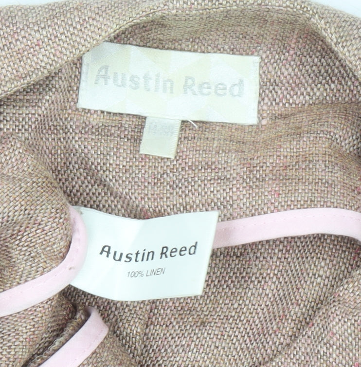 Austin Reed Women’s Beige Linen Suit Jacket Size M Classic Style