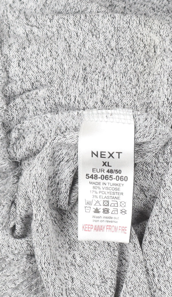 Next Women Grey XL Crew Neck Long Sleeve Pullover Jumper