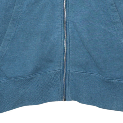 Nike Men's Blue Full Zip Hoodie S Sportswear Cotton