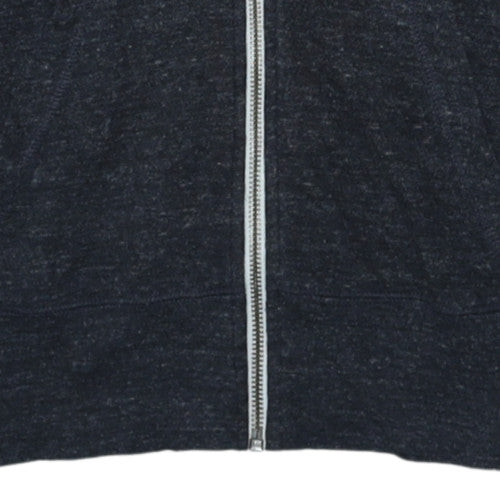 Nike Women Black Full Zip Hoodie M Cotton Blend Casual Sportswear