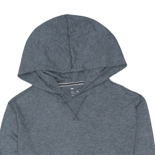Gap Men's Grey Cotton Pullover Hoodie Size L