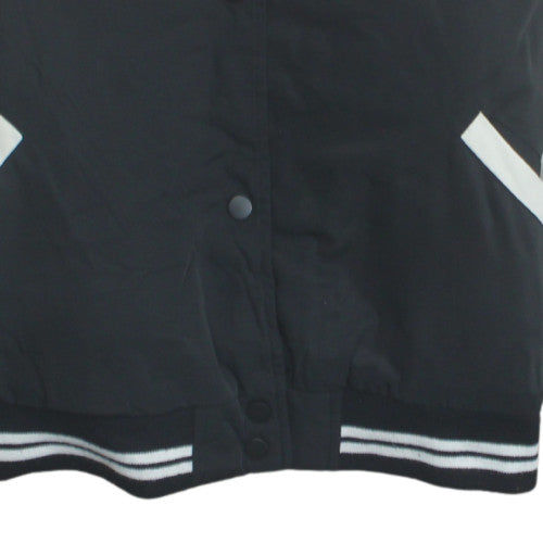 Primark Men Black Varsity Jacket California Embroidered M