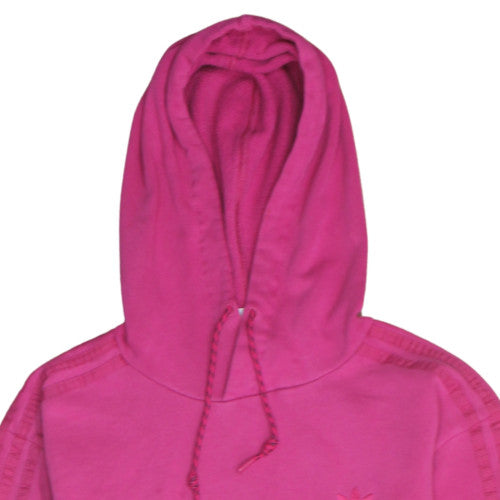 Adidas Womens Pink Pullover Hoodie M Cotton Casual Sweatshirt