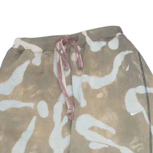 Nike Womens Beige Tie Dye Fleece Sweatpants M Regular Fit