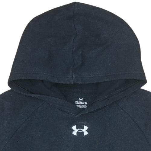 Under Armour Teens Black XL Pullover Hoodie Fleece Logo Sportswear