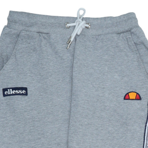 Ellesse Womens Grey Jogger Sweatpants UK 8 Cotton Blend Side Stripe