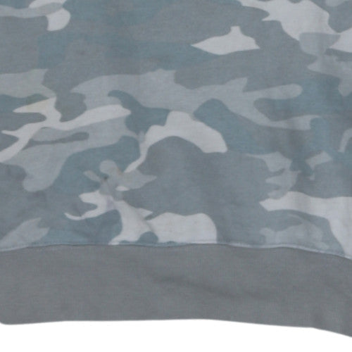 Ellesse Womens Grey Camouflage Crew Neck Sweatshirt UK 12