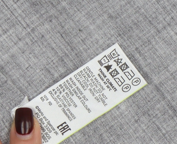 Marks & Spencer Grey Regular Fit Women's Blazer UK 12