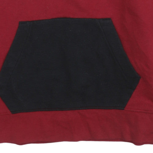 Nike Jordan Boys Red & Black Pullover Hoodie L 158 Bold Graphic Fleece