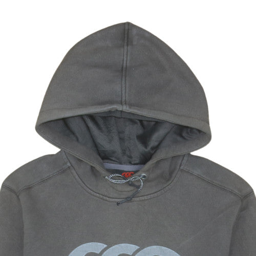 Canterbury Men's Grey Pullover Hoodie Size S Graphic Sports Fleece