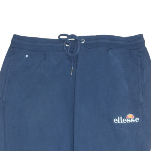 Ellesse Men’s Blue Jogger Trousers L Fleece Side Stripe Activewear