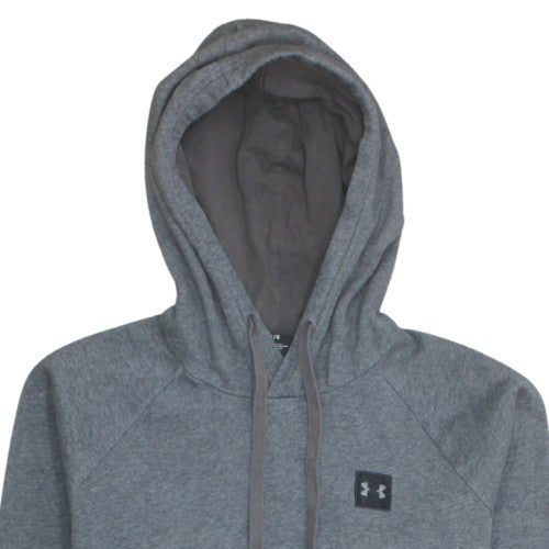 Under Armour Men's Grey Pullover Hoodie Size L Fleece Sweatshirt