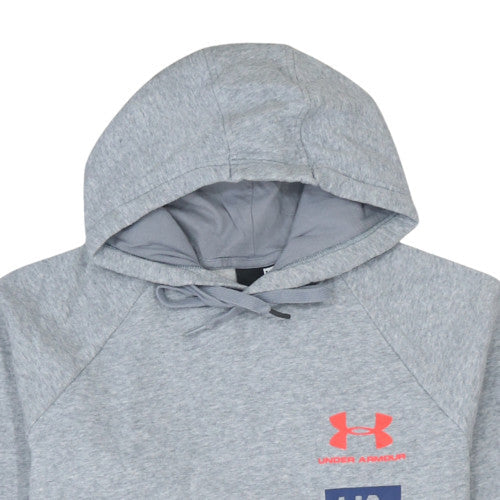 Under Armour Men's Grey Pullover Hoodie M Regular Sports Style