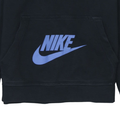 Nike Boys Black Pullover Hoodie L 147-158cm Graphic Fleece Sweatshirt