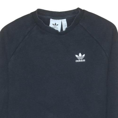 Adidas Men's Black XS Pullover Sweatshirt Crew Neck Fleece