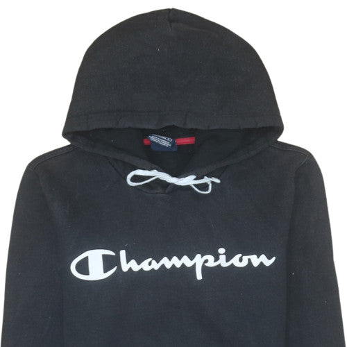 Champion Men's Black XS Pullover Hoodie Fleece Logo Sweatshirt