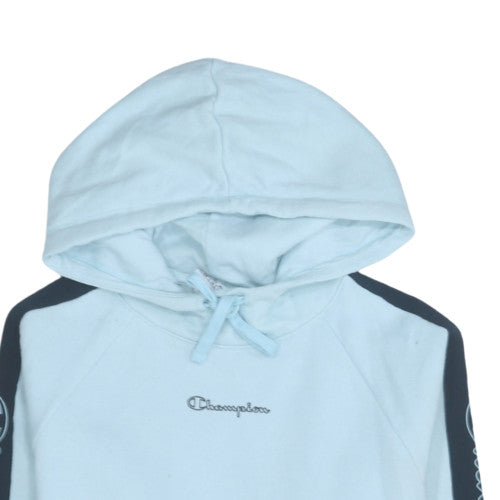 Champion Women's Light Blue Hoodie Small Pullover Hooded Sweatshirt