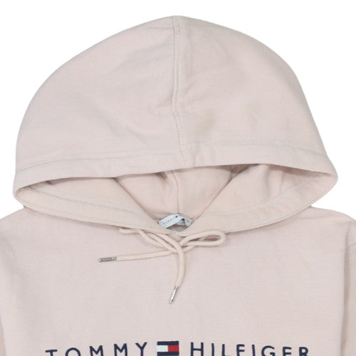 Tommy Hilfiger Womens Beige Pullover Hoodie Size L Cotton Blend