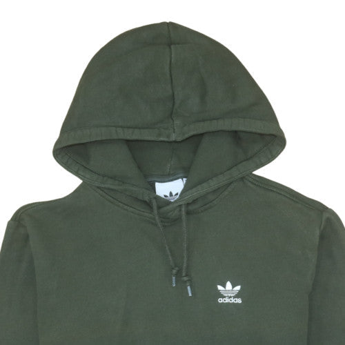 Adidas Mens Green XS Pullover Hoodie Cotton Fleece Casual Sweatshirt