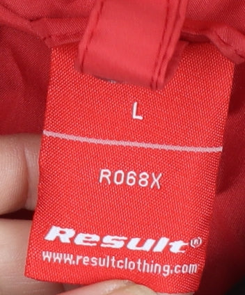 Result Men's Red Waterproof Hooded Parka Jacket L