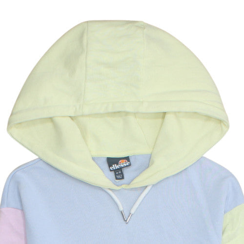 Ellesse Womens Multicoloured Hoodie UK 10 Pastel Pullover Cotton Blend