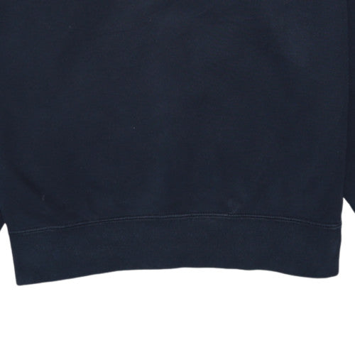 Nike Men's Black Small Crew Neck Pullover Sweatshirt Fleece Cotton Blend