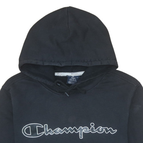 Champion Men's Black Small Pullover Hoodie with Logo