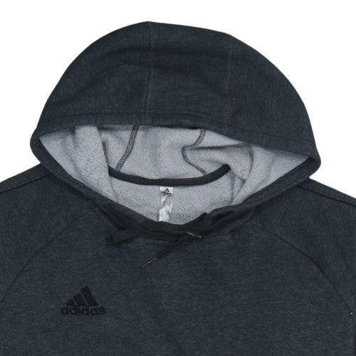 Adidas Men's Black Pullover Hoodie Size L Fleece Sportswear