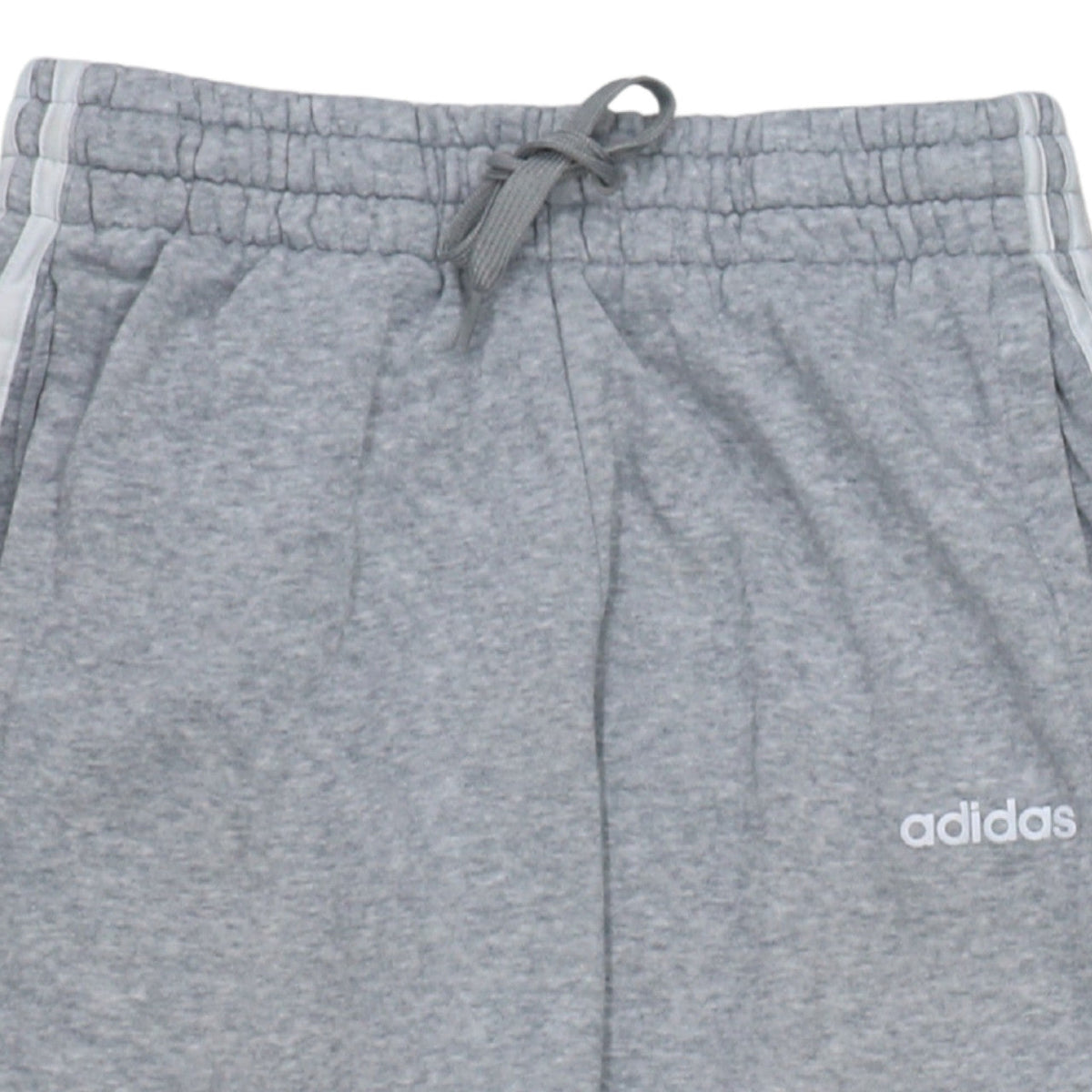 Adidas Womens Grey XS Track Pants Elastic Waist Side Stripe