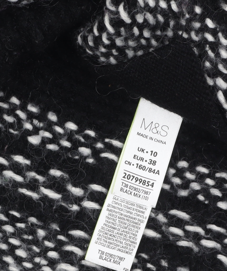 Marks & Spencer Women’s Black Knit Open Cardigan Size 10