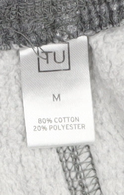 TU Men’s Grey Sweatpants M Regular Fit Cotton Blend