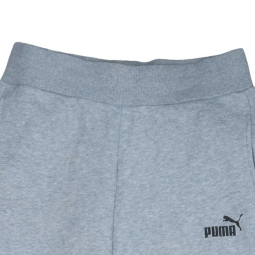 Puma Women's Grey Jogger Sweatpants S Regular Fit Fleece Activewear