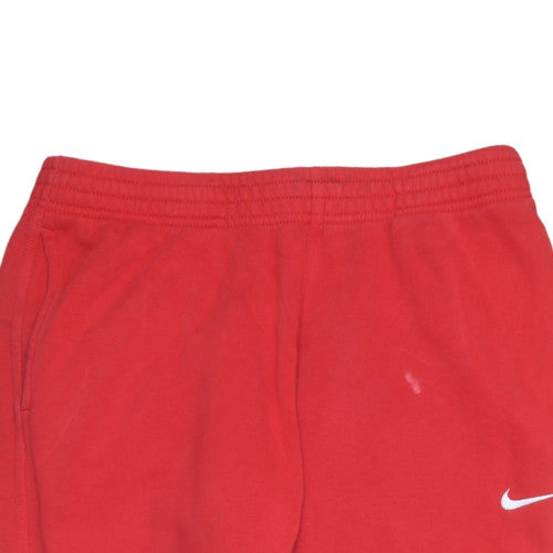 Nike Men's Red Jogger Sweatpants L Cotton Blend Elastic Waist