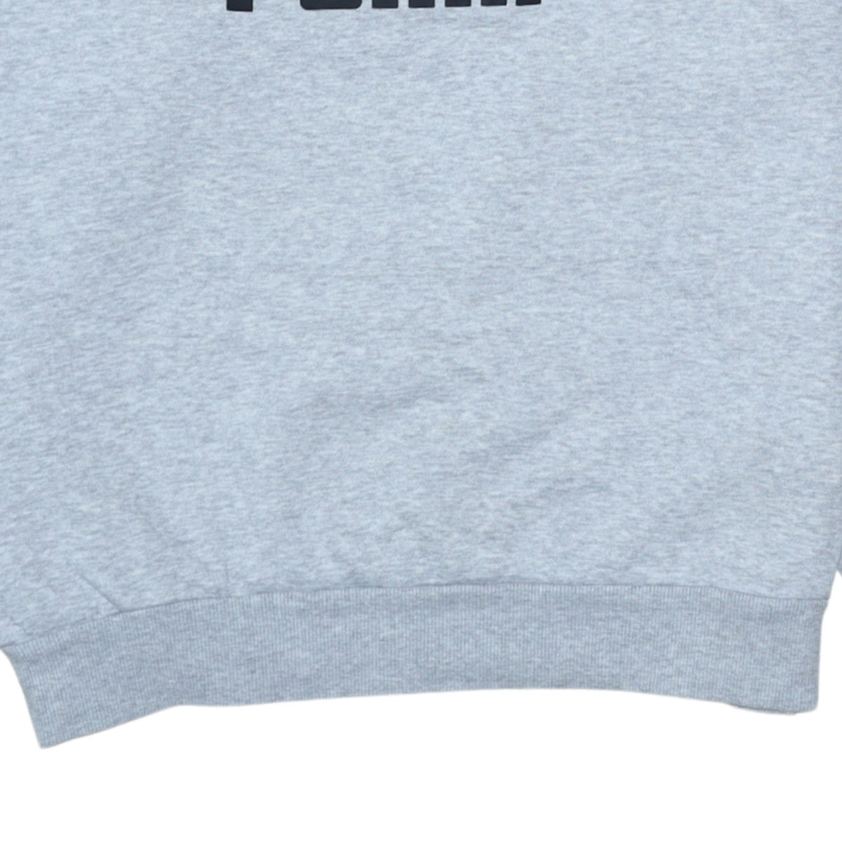Puma Men's Grey Logo Crew Neck Pullover Sweatshirt Size L