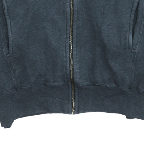 Champion Men's Grey Full Zip Hoodie Size L Vintage Fleece