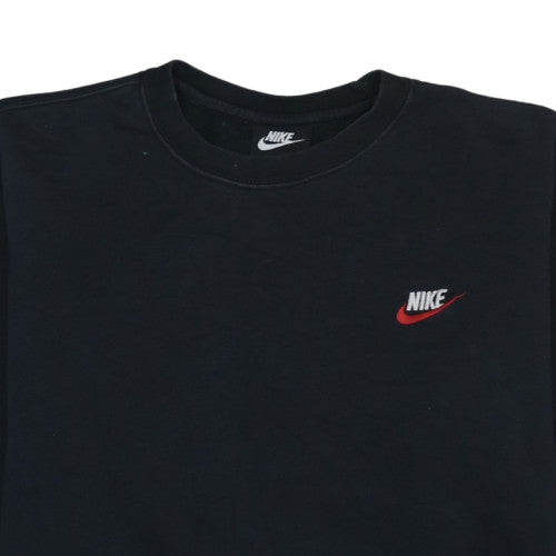 Nike Men's Black Pullover Sweatshirt M Logo Sports Fleece