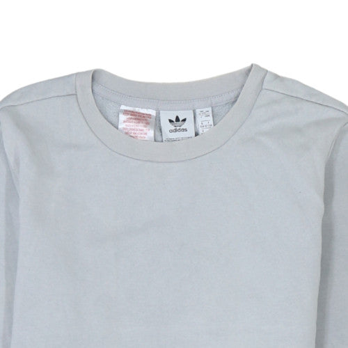 Adidas Boys Grey Colourblock Pullover Sweatshirt 12-13 Years