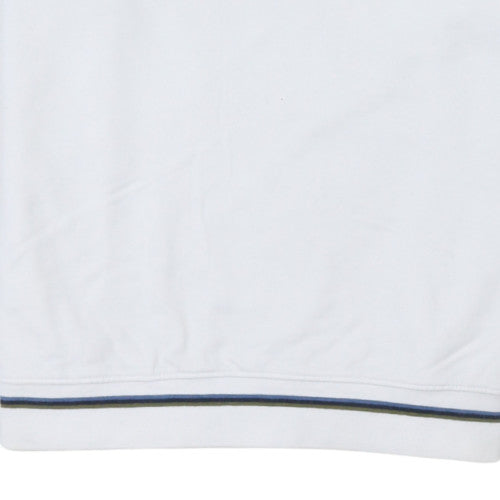 Guess Men's White Slim Fit Logo Pullover Sweatshirt L