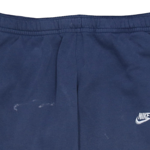 Nike Men's Blue Small Jogger Sweatpants Cotton Blend Elastic Waist