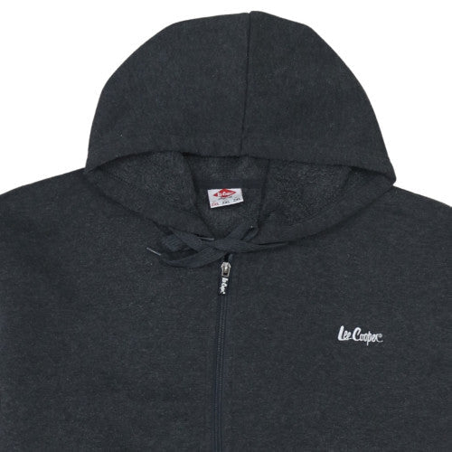Lee Cooper Men's Black 2XL Full Zip Hoodie Sweatshirt