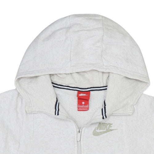 Nike Boys Grey Full Zip Hoodie Size 13-15 Years Fleece Sweatshirt