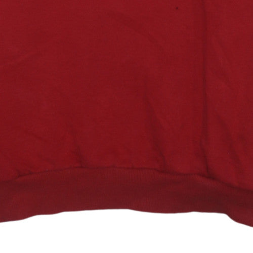 Kappa Men's Red & Black Rugby Hoodie Large Pullover Sweatshirt