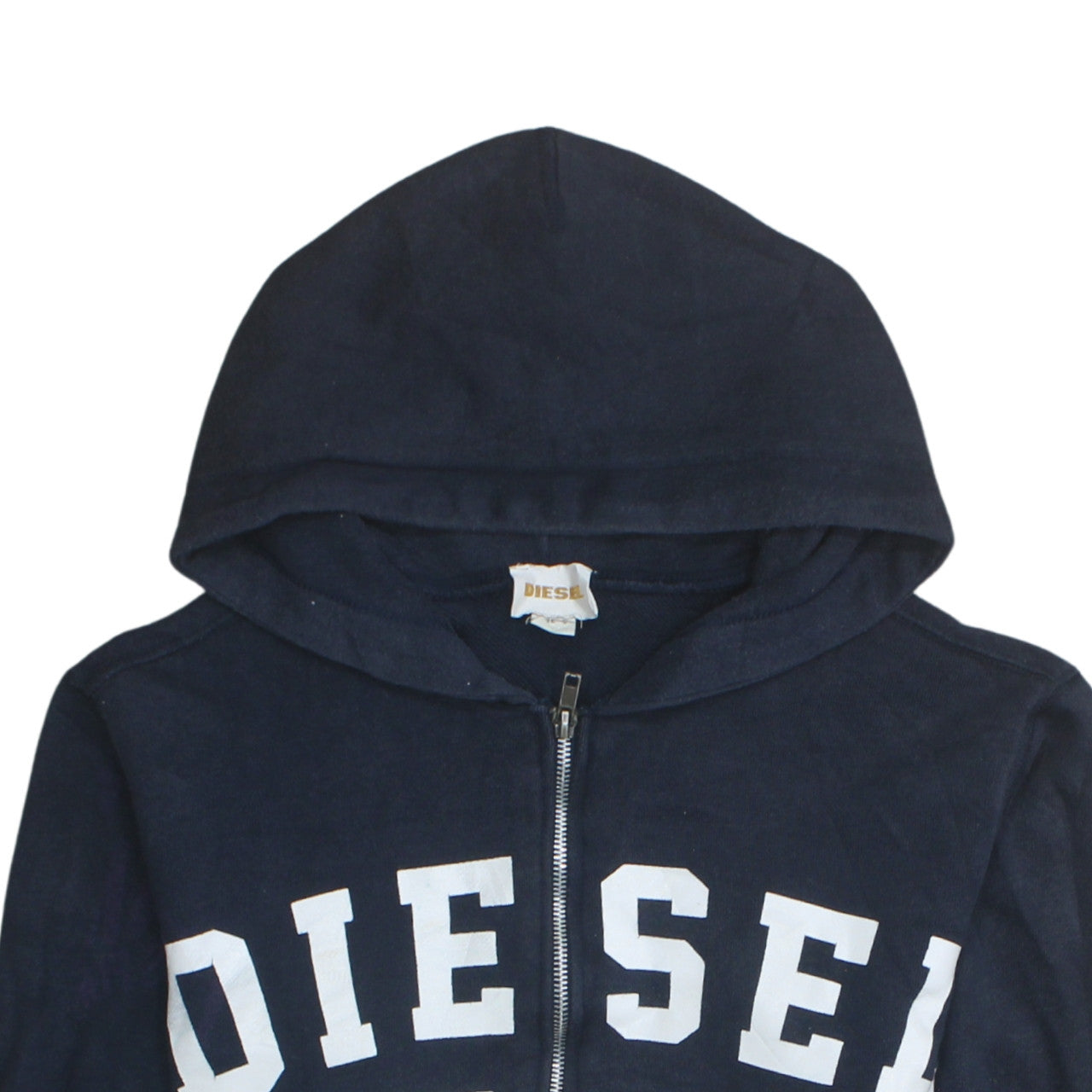 Diesel Men's Blue Full Zip Hoodie Size S College Style