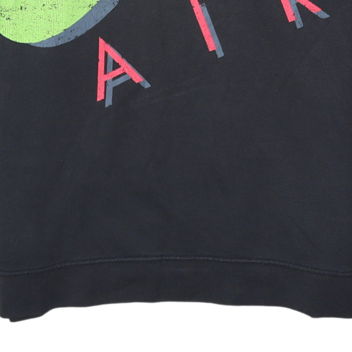 Nike Men's Black Small Pullover Hoodie with Retro Air Logo