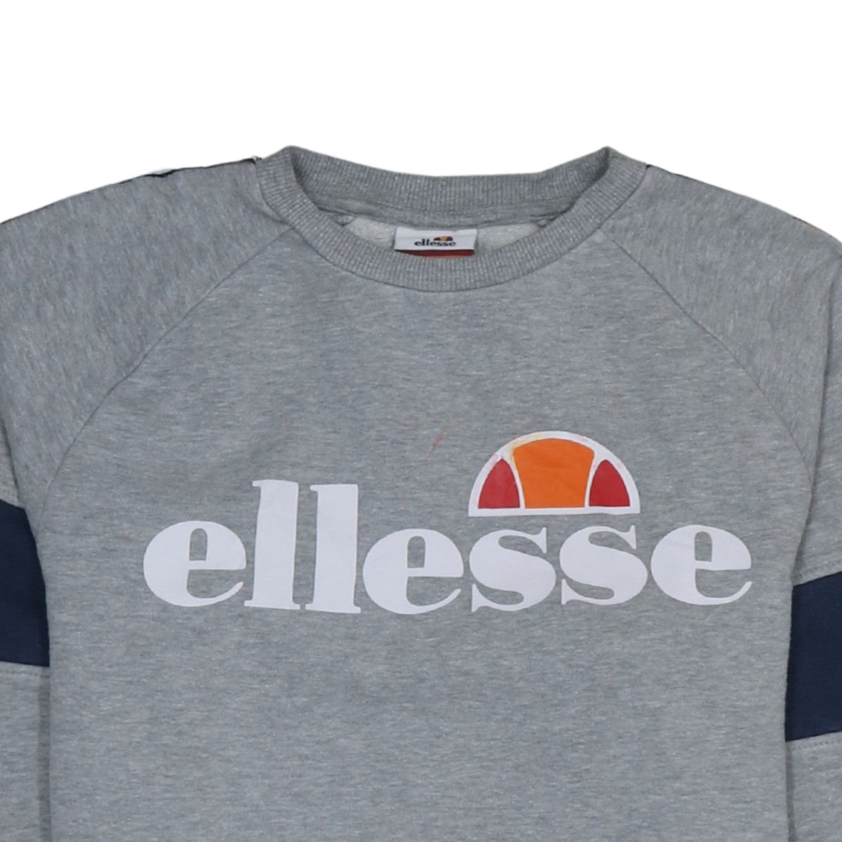 Ellesse Womens Grey Sweatshirt UK 4 Logo Pullover Classic Fit