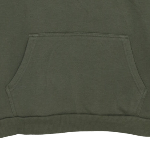 Fila Womens Khaki Green Pullover Hoodie M Embroidered Logo Casual