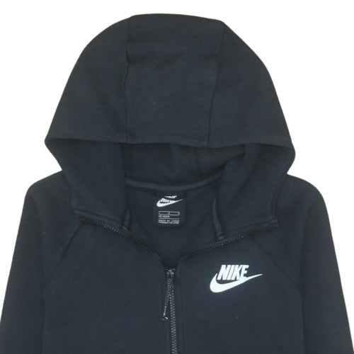 Nike Boys Black Full Zip Hoodie L 147-158cm Fleece Sweatshirt
