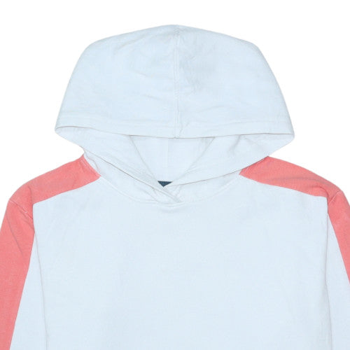 Levi's Girls White Colourblock Hoodie 16 Years Cotton Pullover